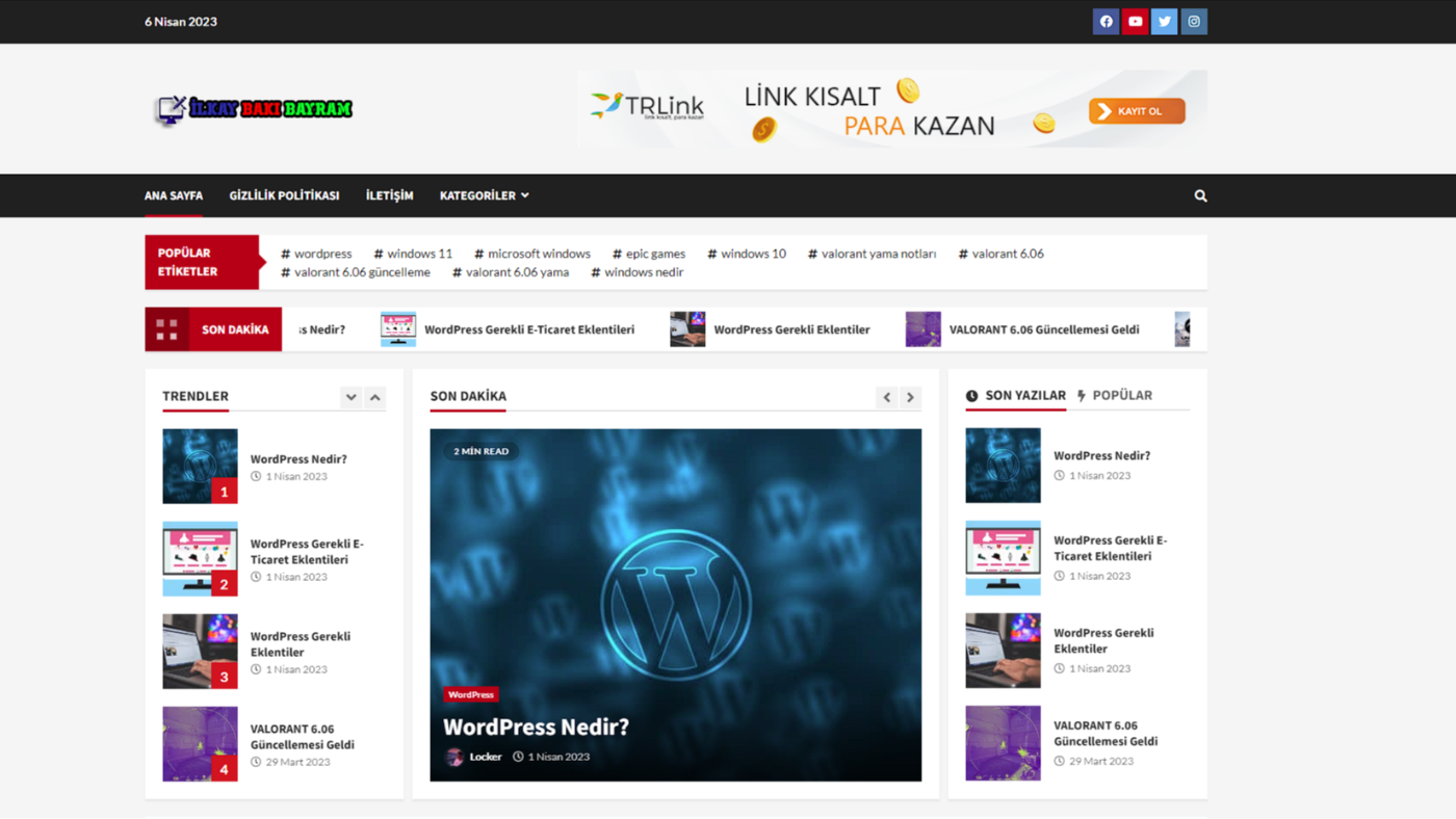 WordPress Site Kurulumu